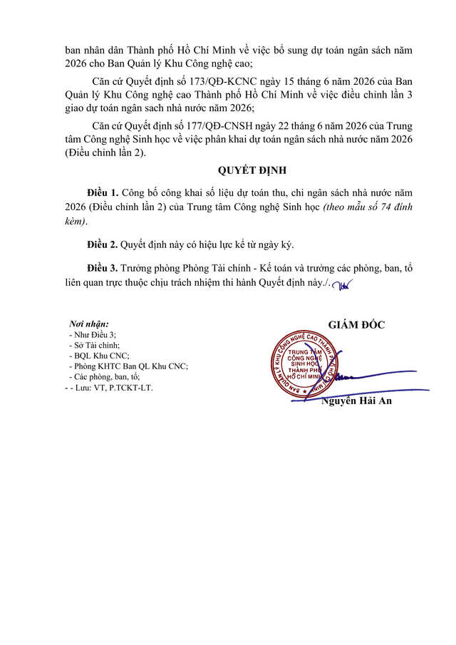 178 QĐ CNSH, Công khai thu chi NSNN hình ảnh 1